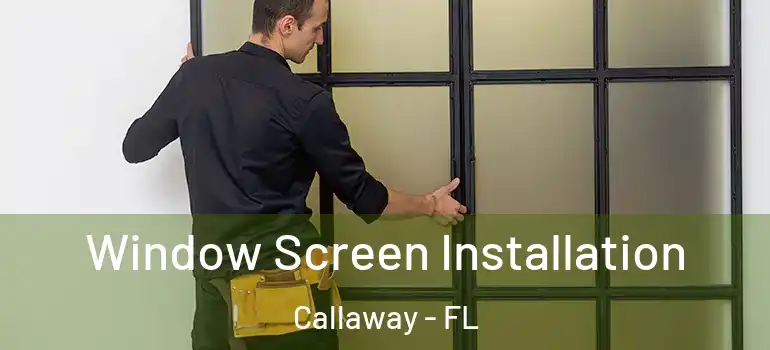  Window Screen Installation Callaway - FL